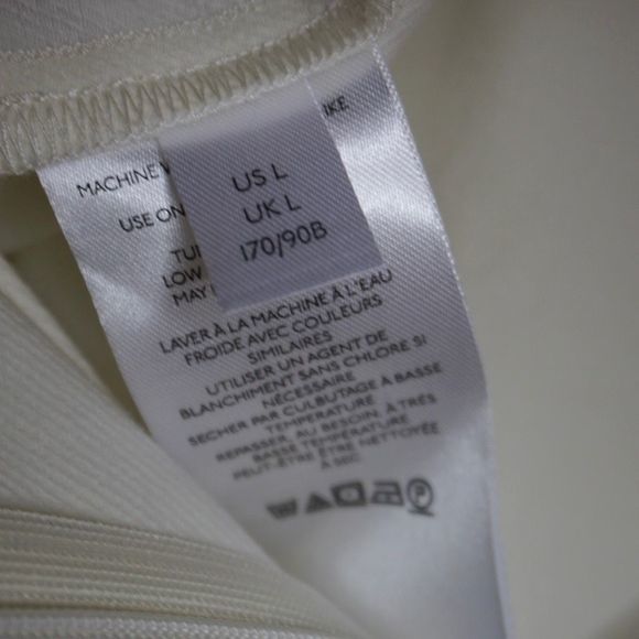 Free People Real Deal Slit Pants White Flare Size Large‎ Women's NWT - Picture 6 of 8